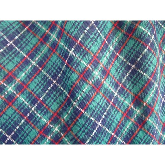 Vintage Bobbi June of Kansas City Plaid Pull On Polyester Skirt GUC ILGWU Tag - Picture 6 of 10